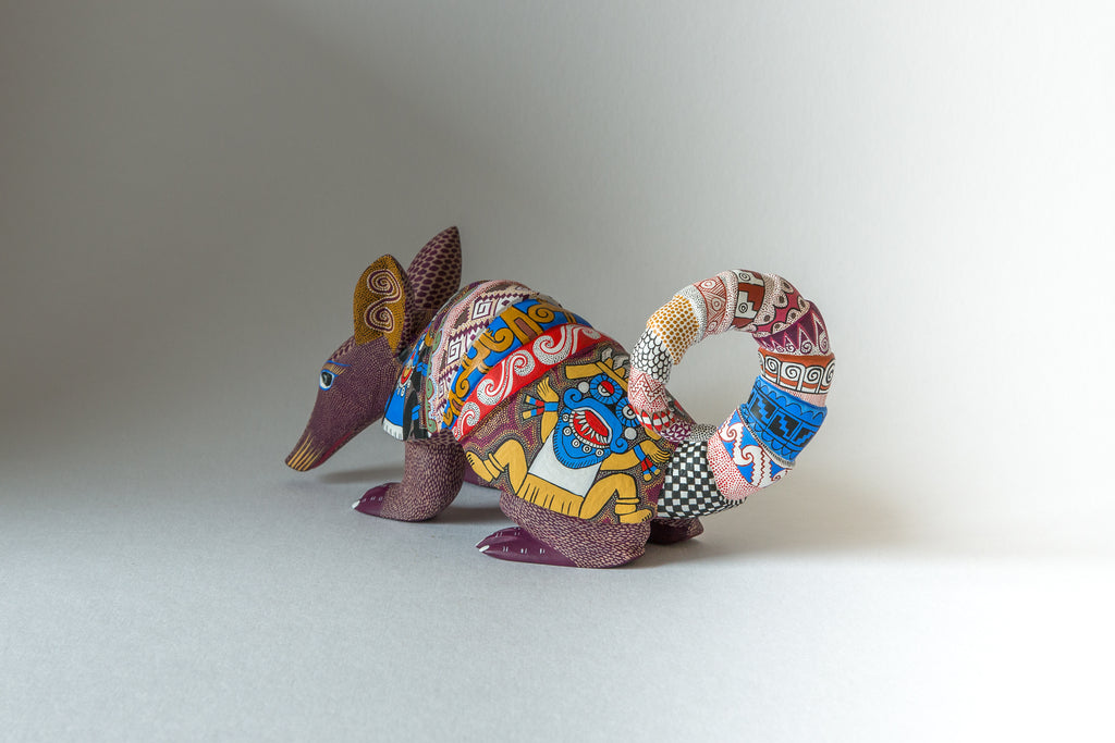 Armadillo with Zapotec patterns