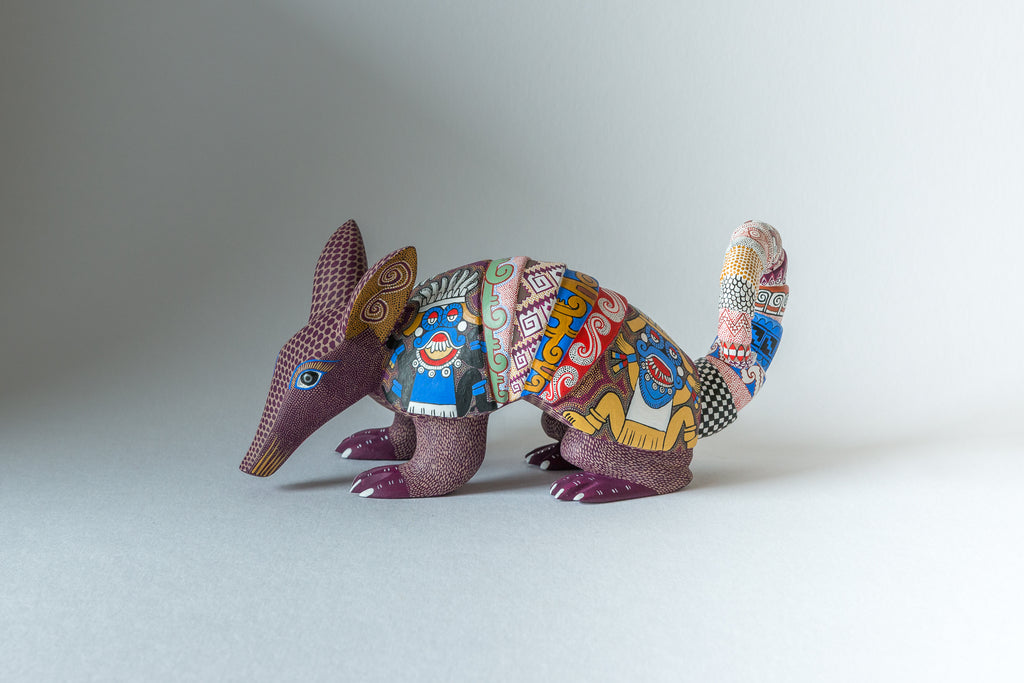 Armadillo with Zapotec patterns