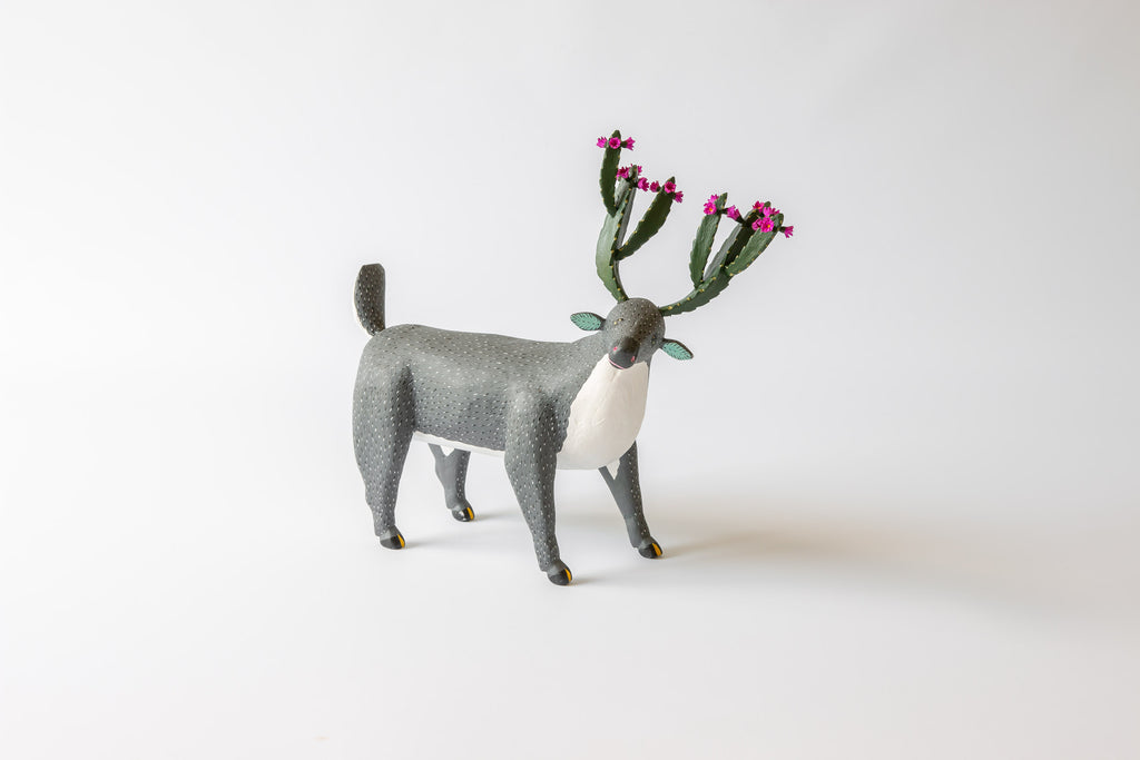 Cactus Deer with Grey Fur