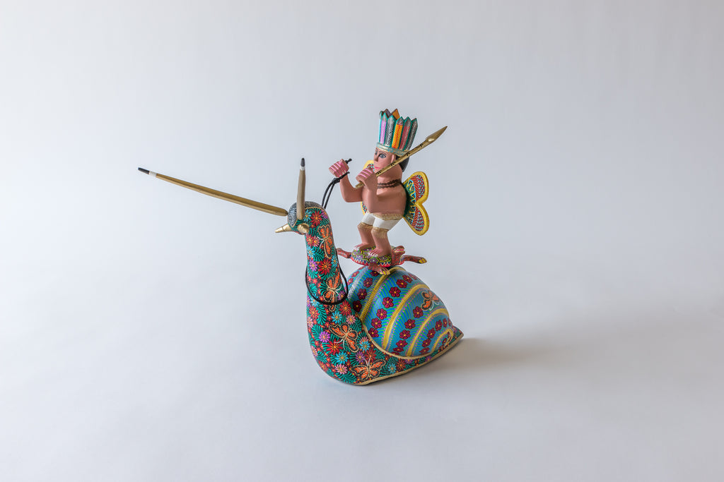 Fairy warrior riding Snail