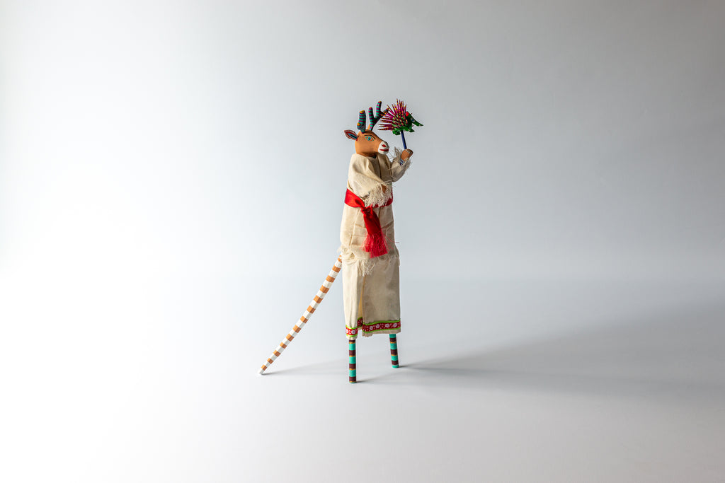 Stilt Dancer Deer with Porcupine