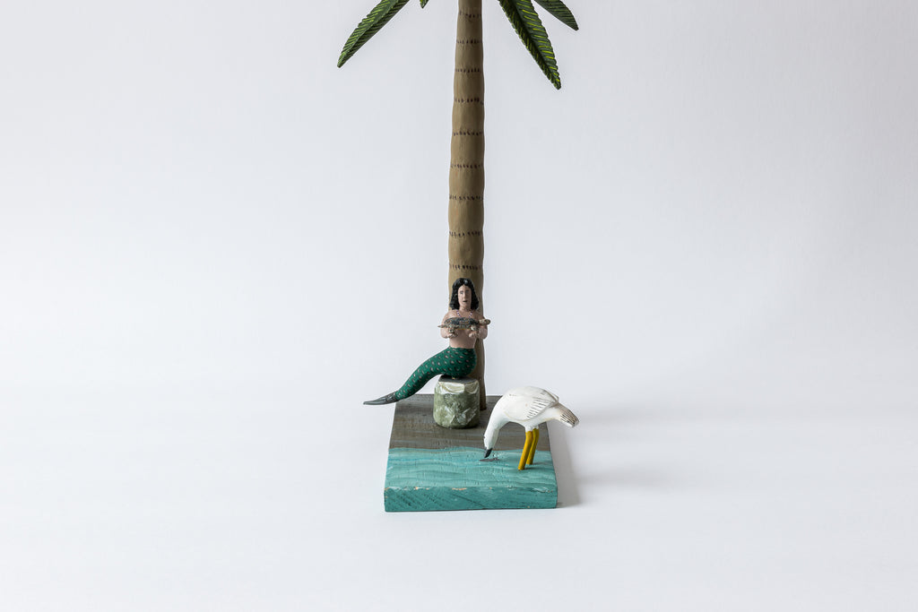 Mermaid under Palmtree