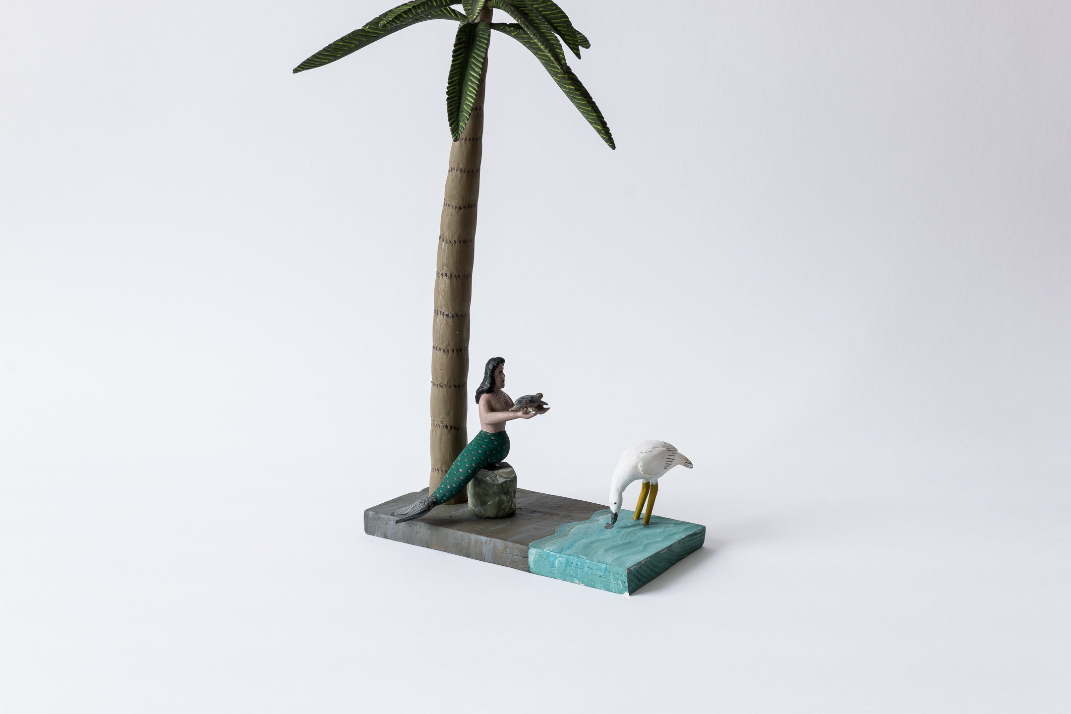 Mermaid under Palmtree