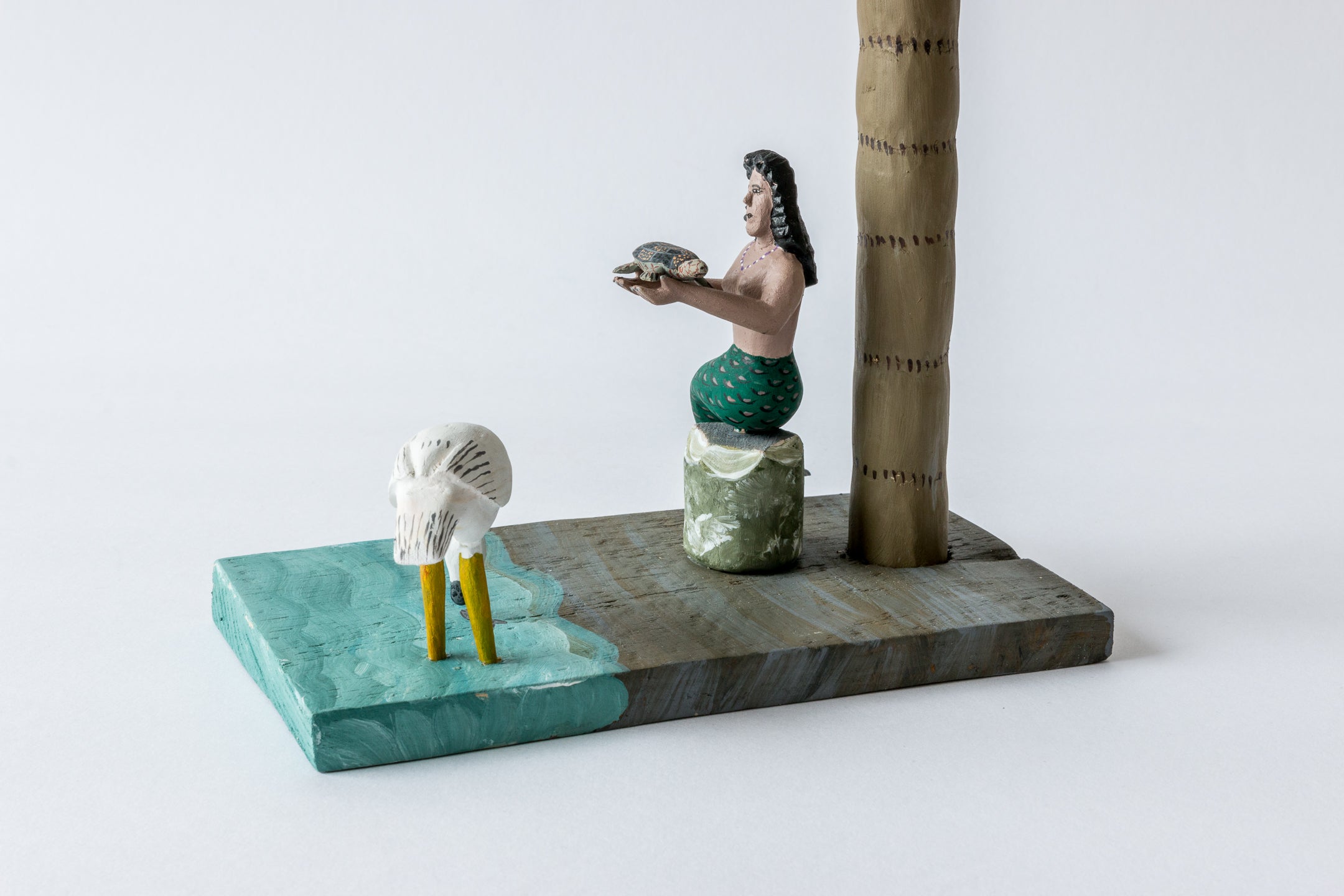 Mermaid under Palmtree