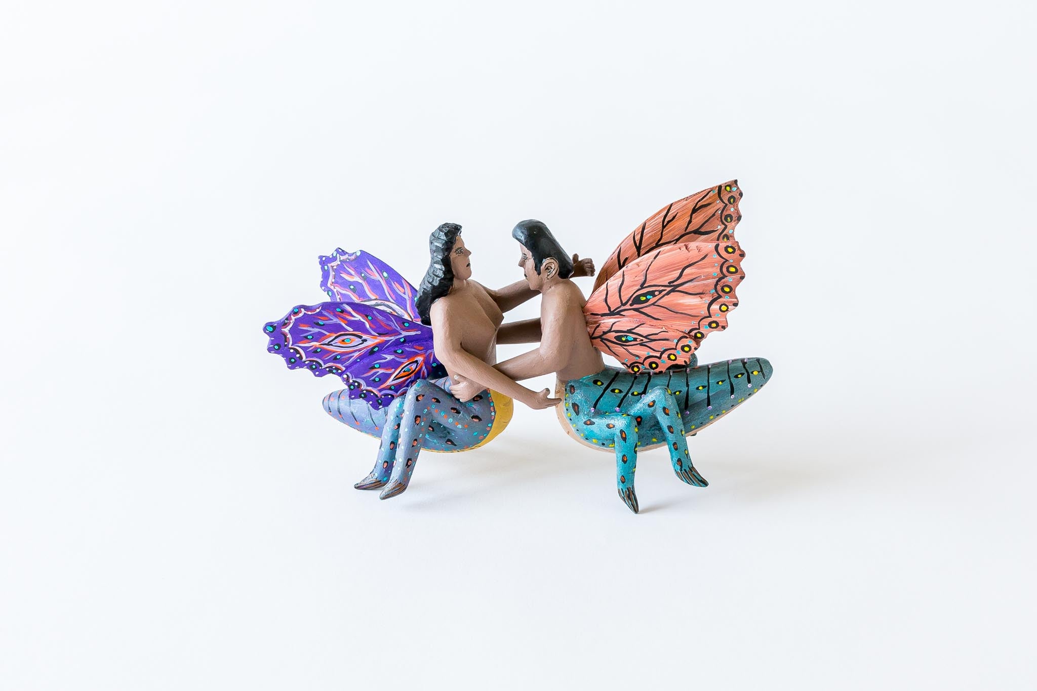  Oaxacan wood carving Gabino Reyes Metamorphic dancers 