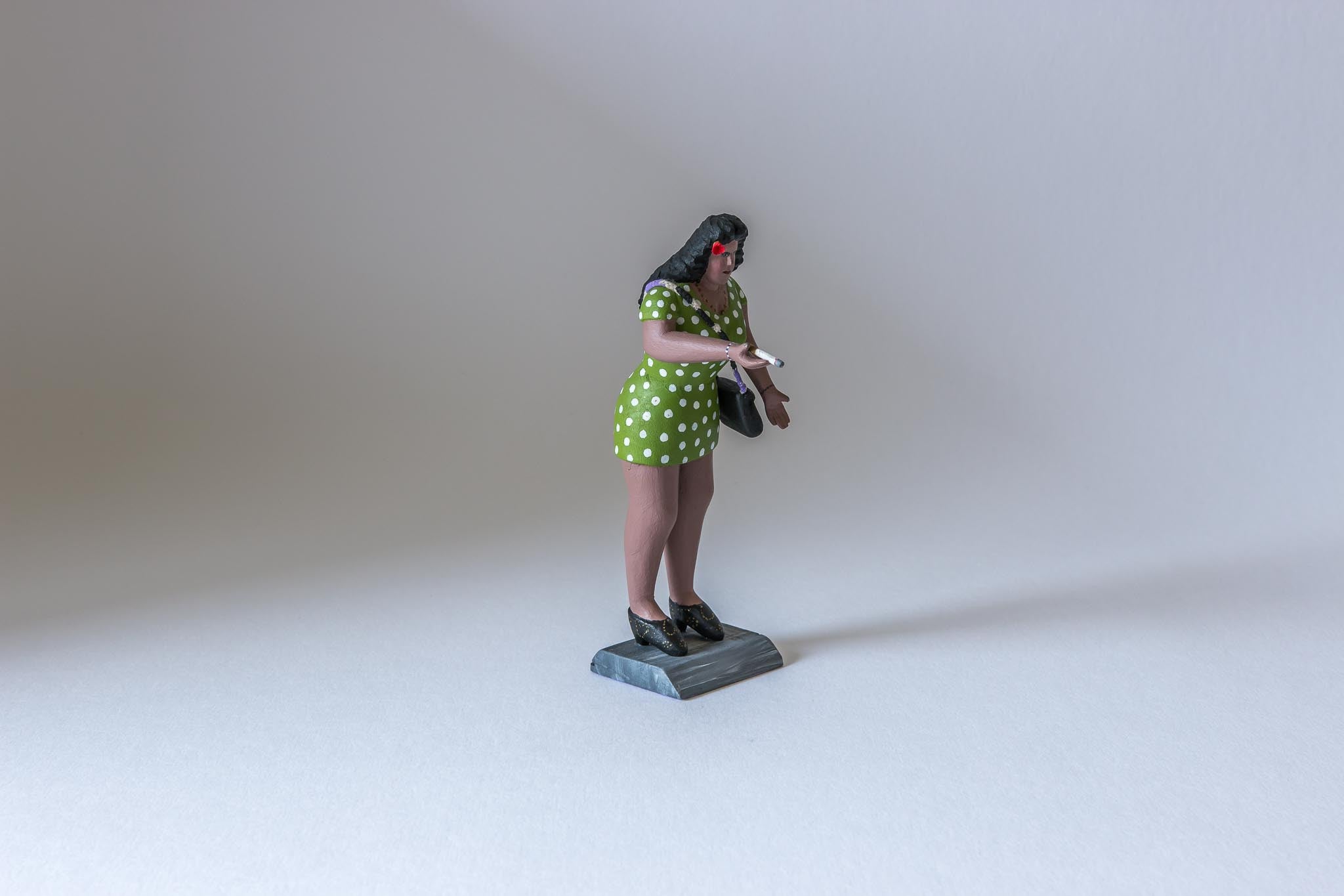 Oaxacan wood carving Gabino Reyes Woman of the night