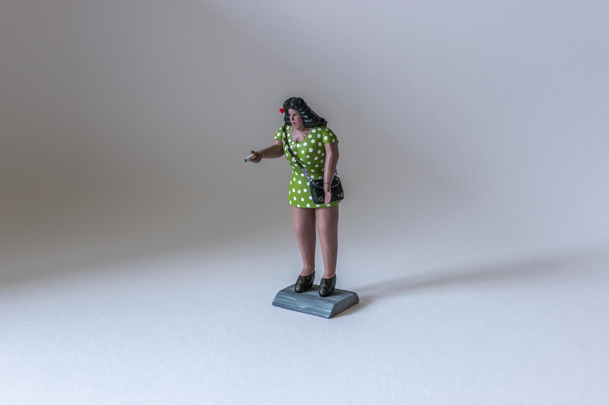 Oaxacan wood carving Gabino Reyes Woman of the night
