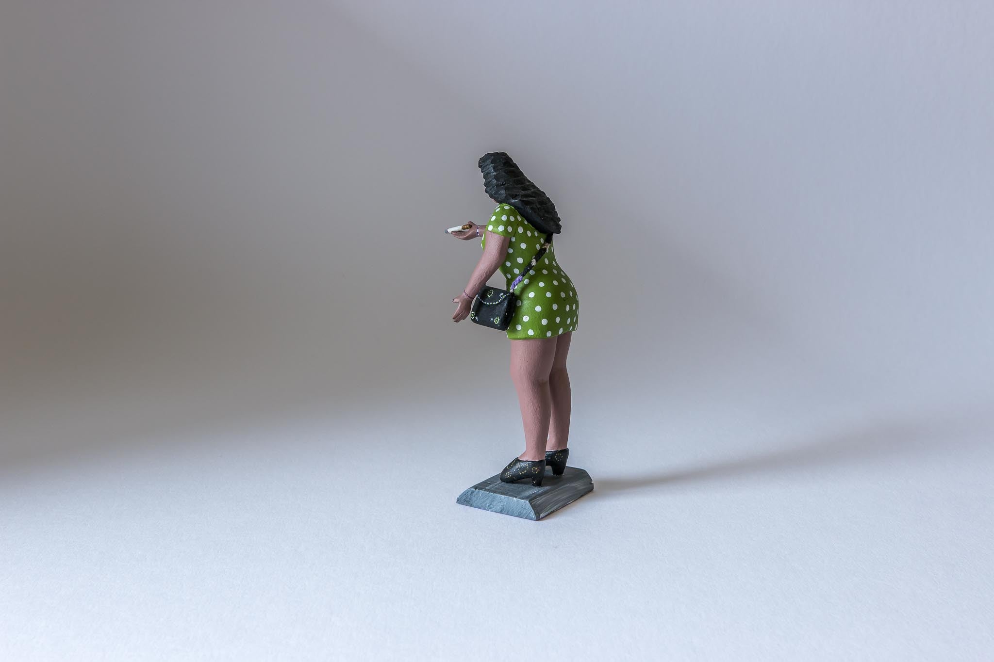 Oaxacan wood carving Gabino Reyes Woman of the night